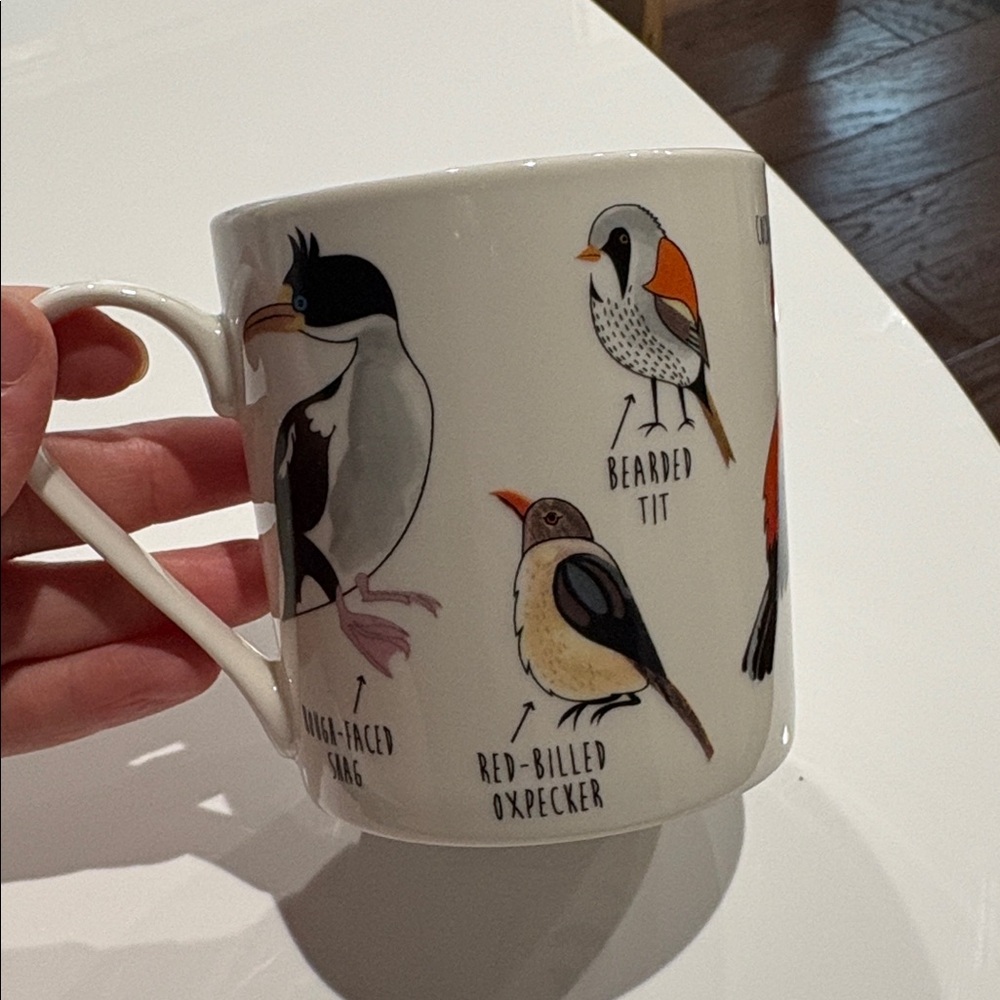 Ginger Fox Fowl Language Mug 12oz  Novelty Coffee Cup Titmouse Bird Foul